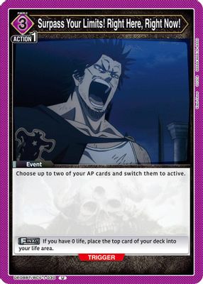Surpass Your Limits! Right Here, Right Now!