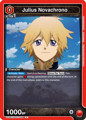 Julius Novachrono card image