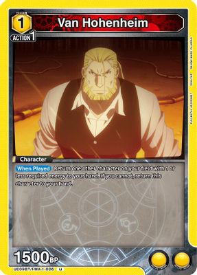 Van Hohenheim card image