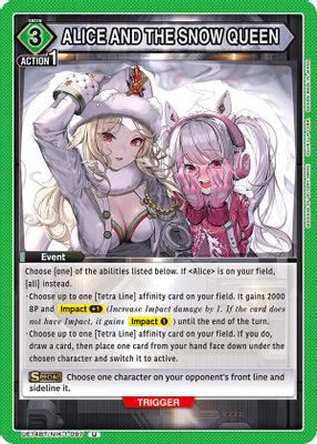 ALICE AND THE SNOW QUEEN card image