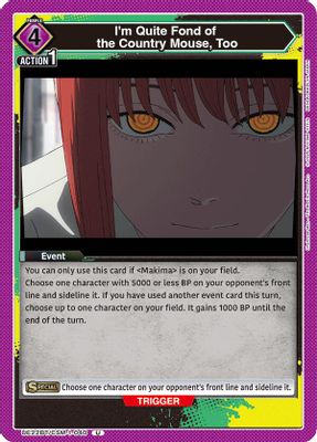 I'm Quite Fond of the Country Mouse, Too card image