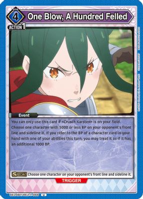 One Blow, A Hundred Felled card image