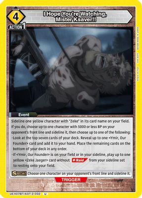 I Hope You're Watching, Mister Ksaver!! card image
