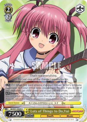 Lots of Things to Do, Yui card image