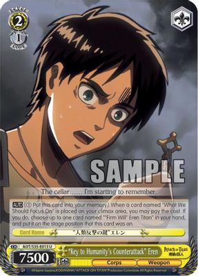 "Key to Humanity's Counterattack" Eren card image