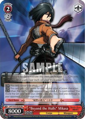 "Beyond the Walls" Mikasa card image