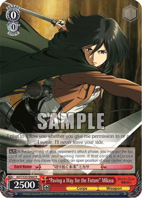 "Paving a Way for the Future" Mikasa card image