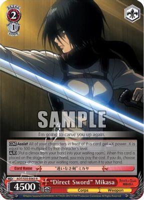 "Direct Sword" Mikasa card image