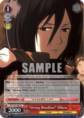 "Strong Bloodlust" Mikasa card image