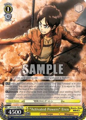 "Activated Powers" Eren