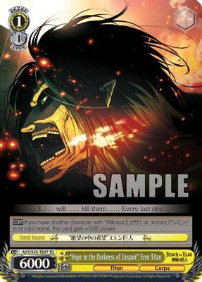 "Hope in the Darkness of Despair" Eren Titan