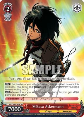 Mikasa Ackermann card image