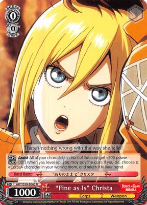 "Fine as Is" Christa card image