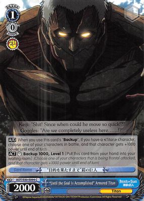 "Until the Goal is Accomplished" Armored Titan card image