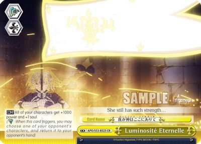 Luminosité Eternelle card image