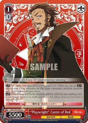"Playwright" Caster of Red card image