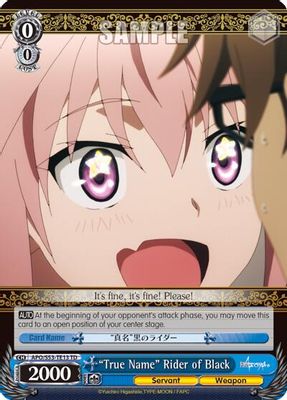 "True Name" Rider of Black card image