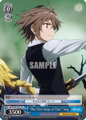 "The First Steps of Fate" Sieg card image