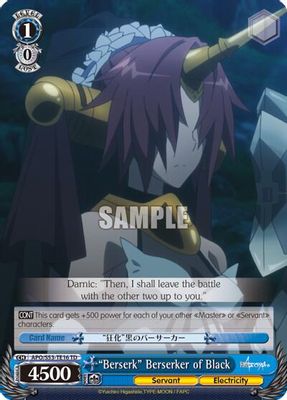"Berserk" Berserker of Black card image