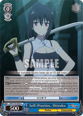 Self-Practice, Shizuku card image