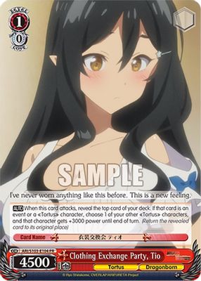 Clothing Exchange Party, Tio card image