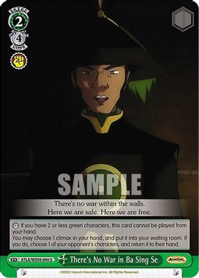 There's No War in Ba Sing Se card image