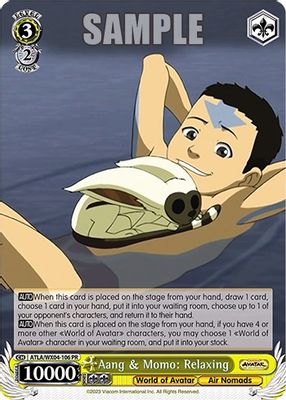 Aang & Momo: Relaxing card image
