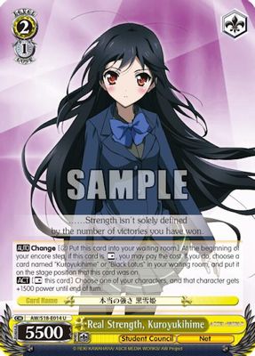 Real Strength, Kuroyukihime card image
