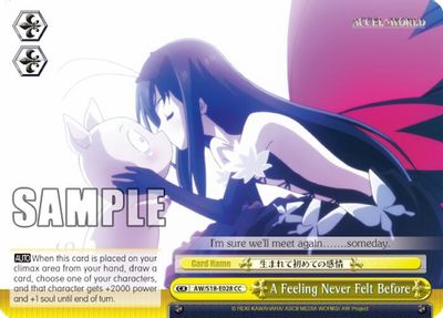 A Feeling Never Felt Before card image