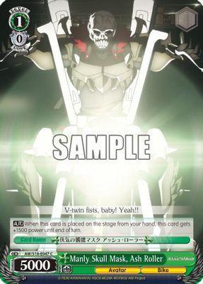 Manly Skull Mask, Ash Roller card image