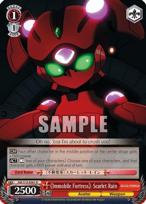 《Immobile Fortress》Scarlet Rain