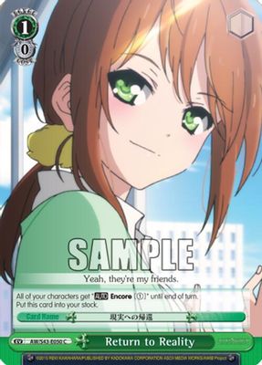 Return to Reality card image