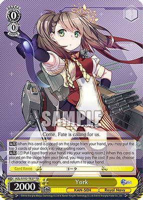 York card image