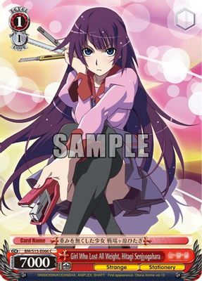 Girl Who Lost All Weight, Hitagi Senjyogahara card image