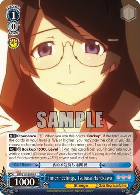 Inner Feelings, Tsubasa Hanekawa card image
