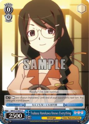 Tsubasa Hanekawa Knows Everything card image
