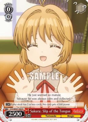 Sakura: Slip of the Tongue card image