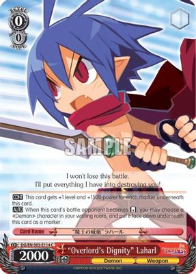"Overlord's Dignity" Laharl card image