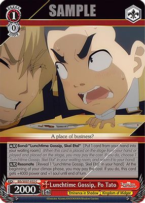 Lunchtime Gossip, Po Tato card image
