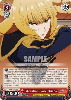 Liberation, Rose Oriana card image