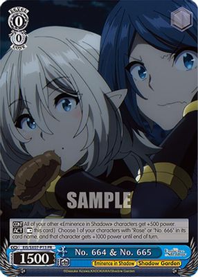 No. 664 & No. 665 card image
