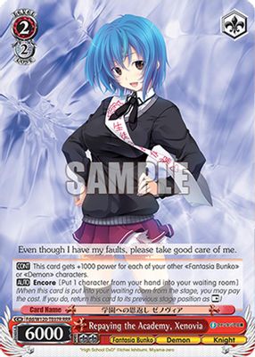 Repaying the Academy, Xenovia