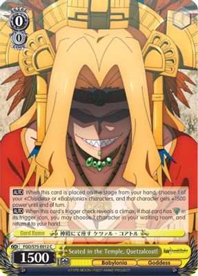 Seated in the Temple, Quetzalcoatl card image