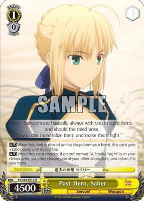 Past Hero, Saber