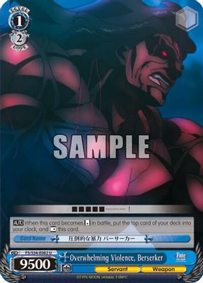 Overwhelming Violence, Berserker card image