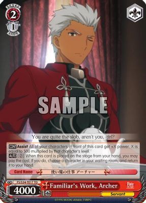 Familiar's Work, Archer card image