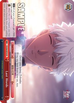 Last Words card image