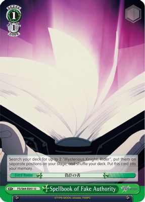 Spellbook of Fake Authority card image