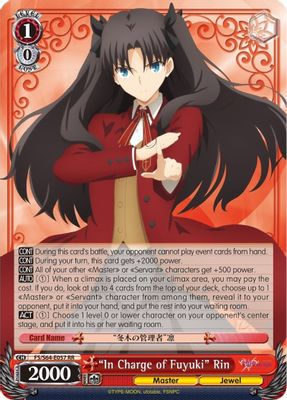 "In Charge of Fuyuki" Rin card image