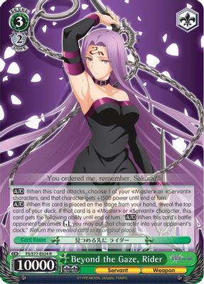 Beyond the Gaze, Rider card image